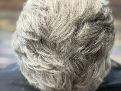 Feathered Peppered Short Haircut2